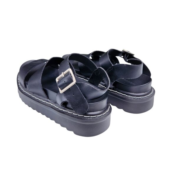 Madden Girl Daze Lug-Sole Platform Black Sandals Women's Size 8 - Picture 7 of 8